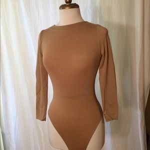 Wolford L/S Opaque Natural bodysuit